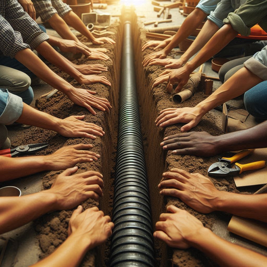 drainage trench installation monterey county