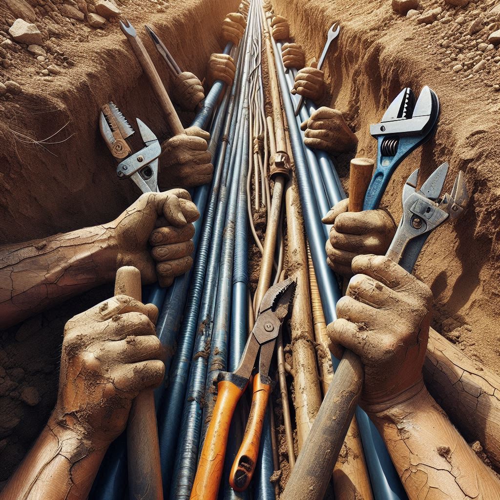 Trenching for Utility Lines Monterey