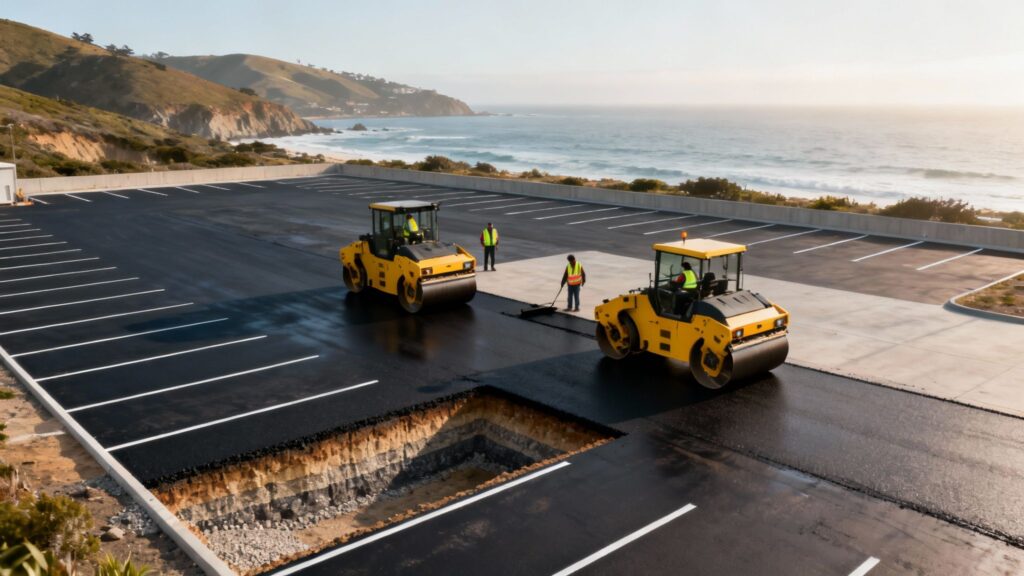 The Best Commercial Asphalt Paving Services in Monterey, CA | Coastal Pipeline Inc