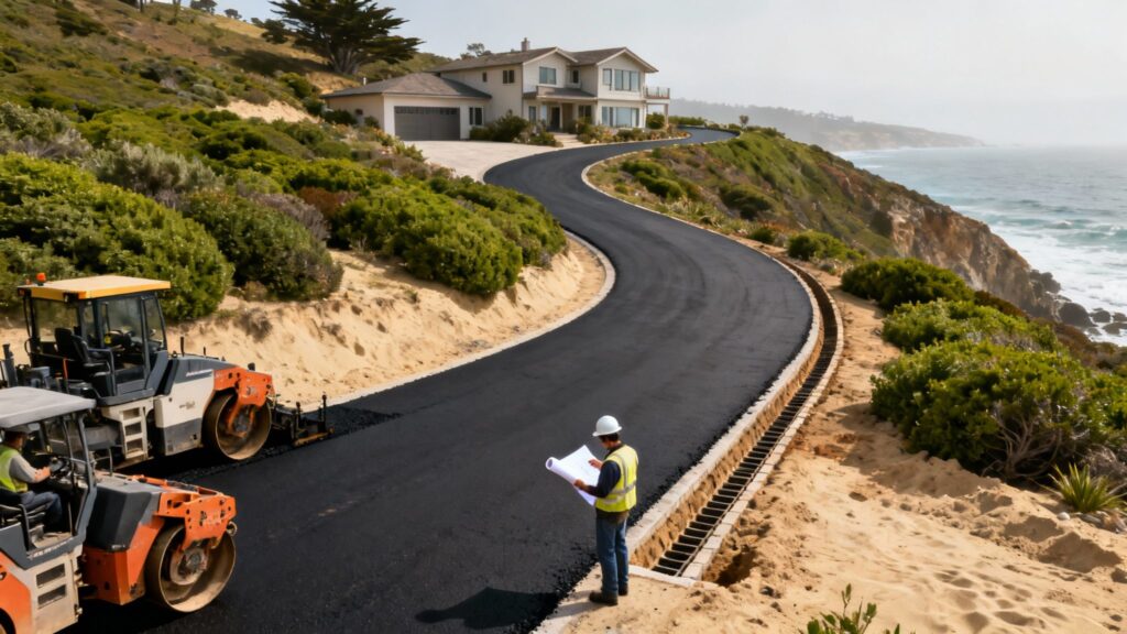 How to Plan a Long-Lasting Asphalt Driveway in Monterey | Coastal Pipeline Inc