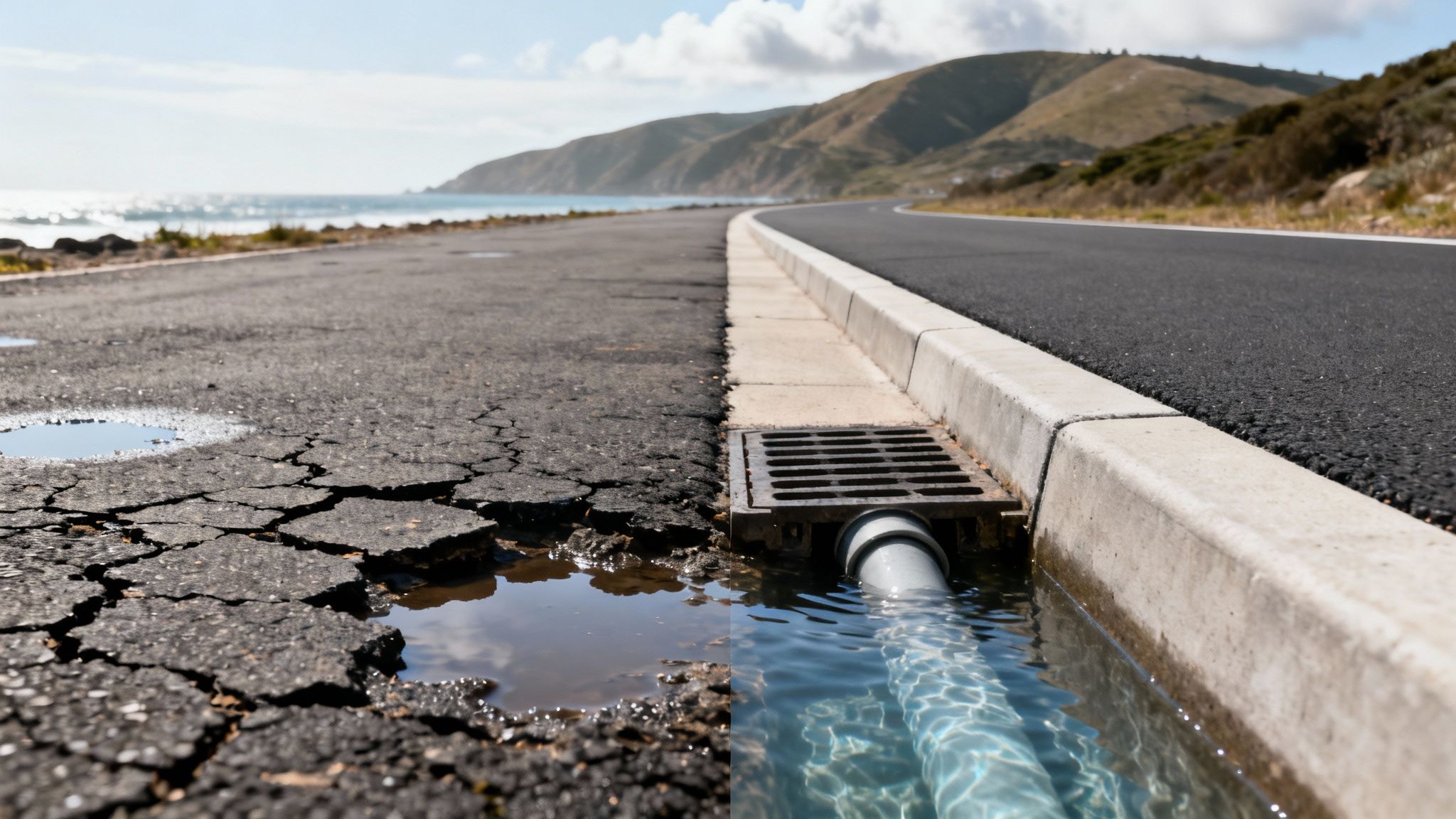 Avoid Storm Damage: Paving Advice for the Central Coast | Coastal Pipeline Inc