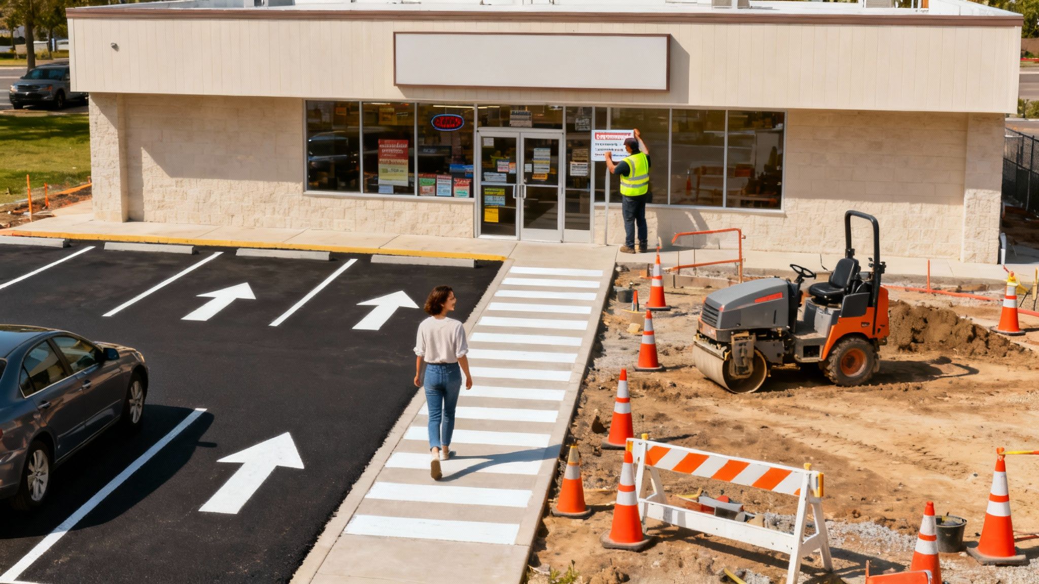 How to Keep Customers Coming During Parking Lot Construction | Coastal Pipeline Inc