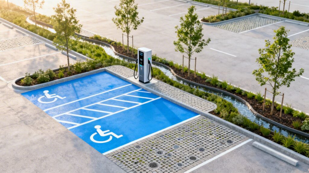 The Truth About ADA and Green Requirements for Parking Lots | Coastal Pipeline Inc
