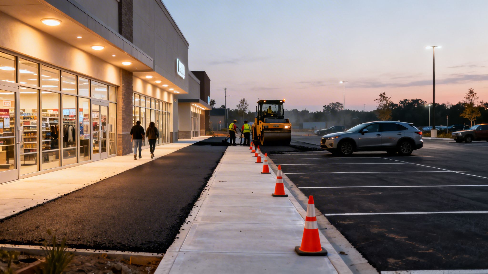 Can Parking Lot Paving Be Done Without Disrupting Customers? | Coastal Pipeline Inc