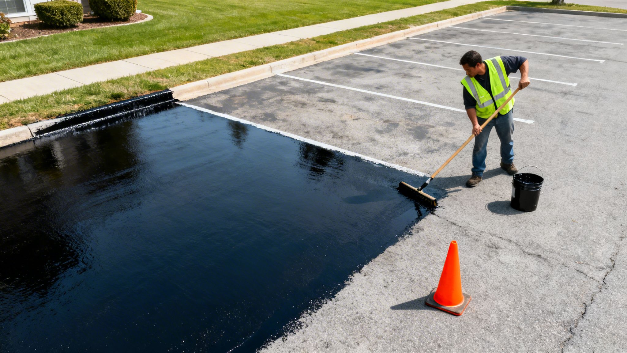 How Often Should You Sealcoat a Driveway or Parking Lot? | Coastal Pipeline Inc