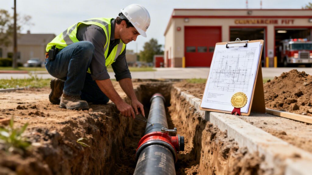 Do I Need a Licensed Fire Line Installation Contractor? | Coastal Pipeline Inc