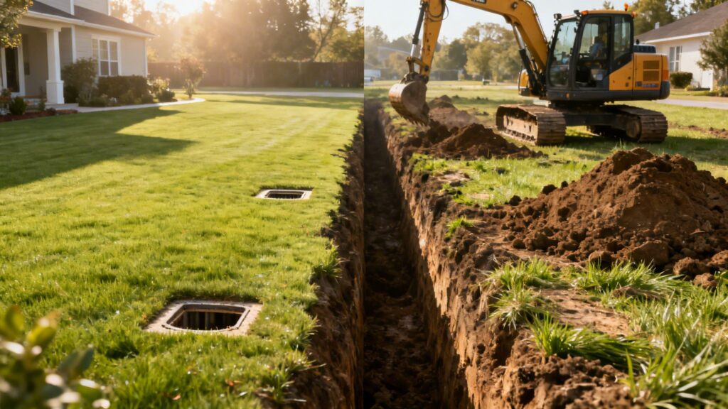 Should I choose trenchless or traditional sewer line replacement? | Coastal Pipeline Inc